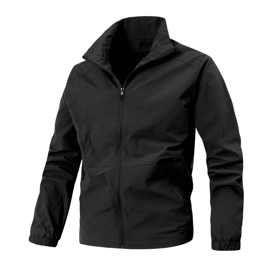 Herren Leichte Softshelljacke mit Stehkragen, winddichter Membran und Reißverschlusstaschen Shop Nory