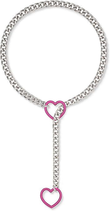Damen auffällige Kette mit Herzanhängern und charakteristischem Design Shop Nory