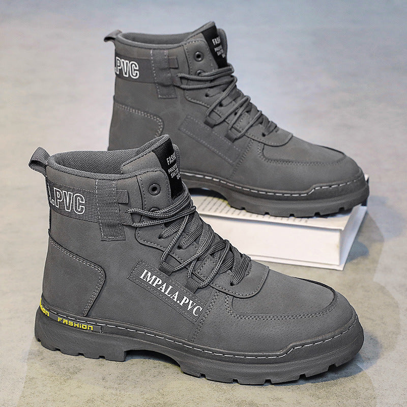 Damen modische Schnürstiefel mit robustem Profil