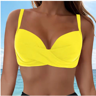 Damen Elegantes Bikinioberteil mit Wickeldesign
