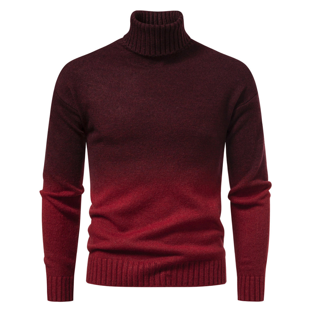 Herren Rollkragenpullover mit sanftem Farbverlauf und Feinstrick-Qualität Shop Nory