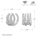 Damen Ohrhänger mit funkelnden Zirkon-Elementen und modernem Design Shop Nory