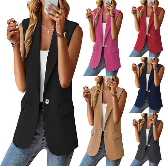 Damen ärmelloses Blazer