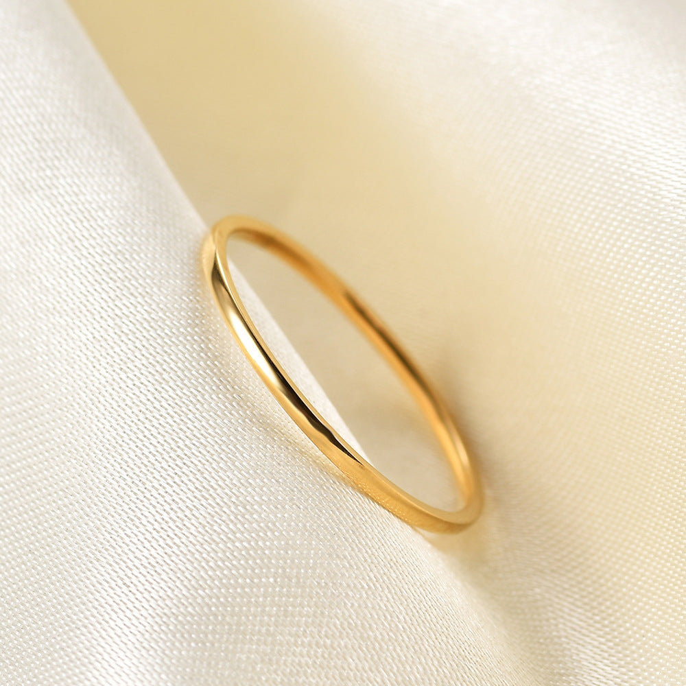 Damen minimalistischer Edelstahlring Shop Nory