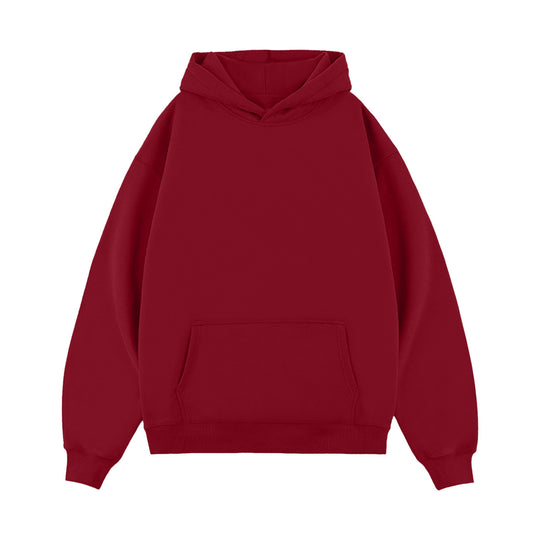 Unisex minimalistischer Oversize-Kapuzenpullover mit gedoppelter Kapuze, tiefer Schulter und breitem Rippbund Shop Nory