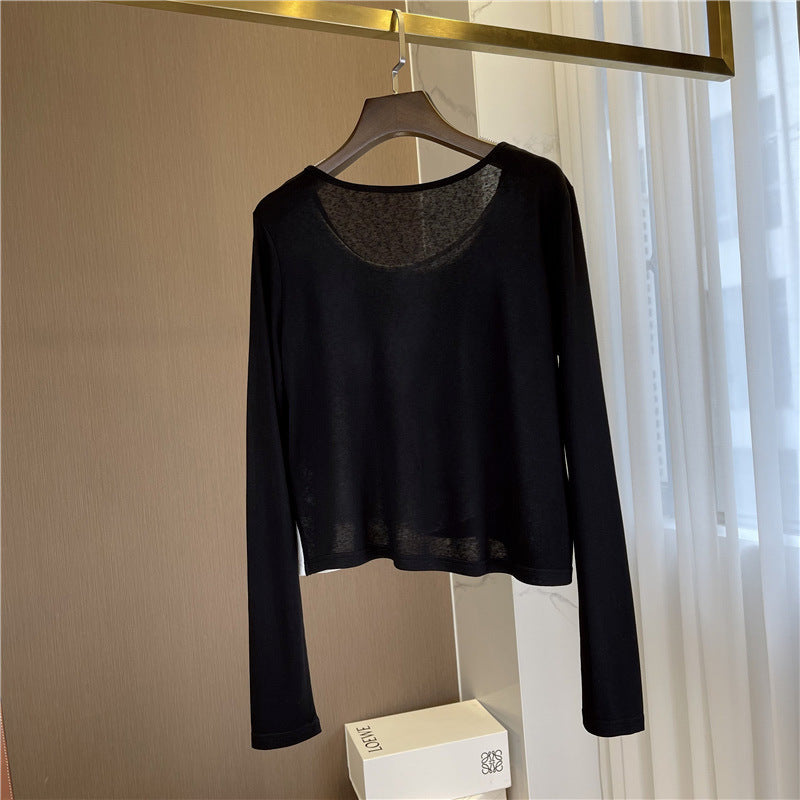 Damen Modisches cropped Langarmshirt Shop Nory
