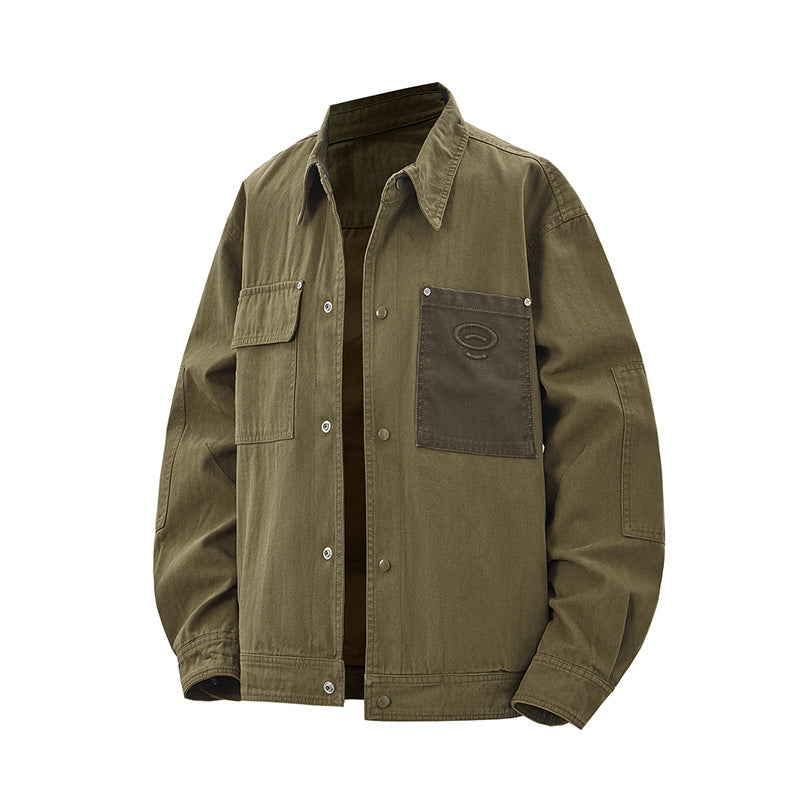 Herren Robust gearbeitete Worker‑Chorejacke aus Canvas mit aufgesetzten Brusttaschen Shop Nory