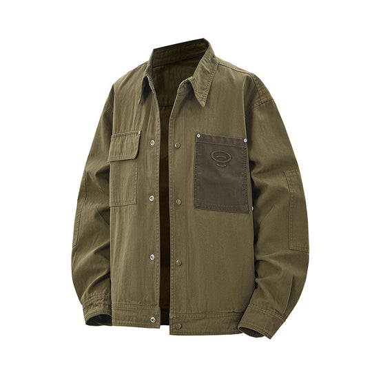 Herren Robust gearbeitete Worker‑Chorejacke aus Canvas mit aufgesetzten Brusttaschen Shop Nory
