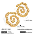 Damen kreative Spiral-Ohrstecker aus Edelstahl Shop Nory