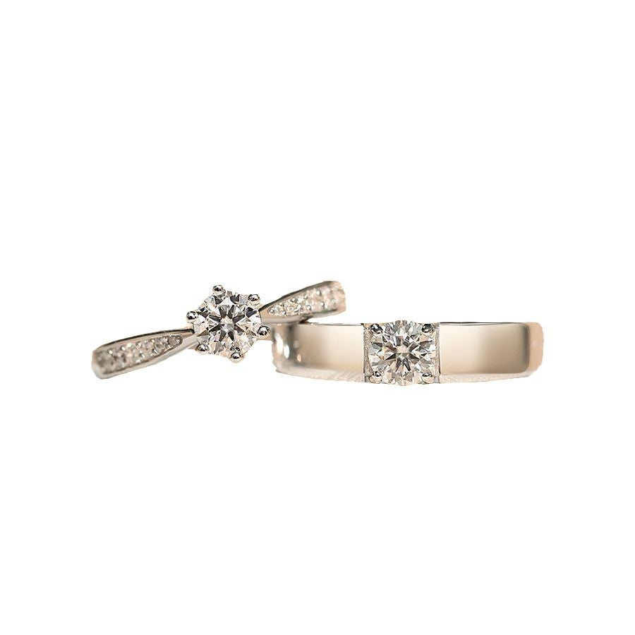 Damen Verlobungsring-Set mit funkelndem Zirkonia und elegantem Design Shop Nory
