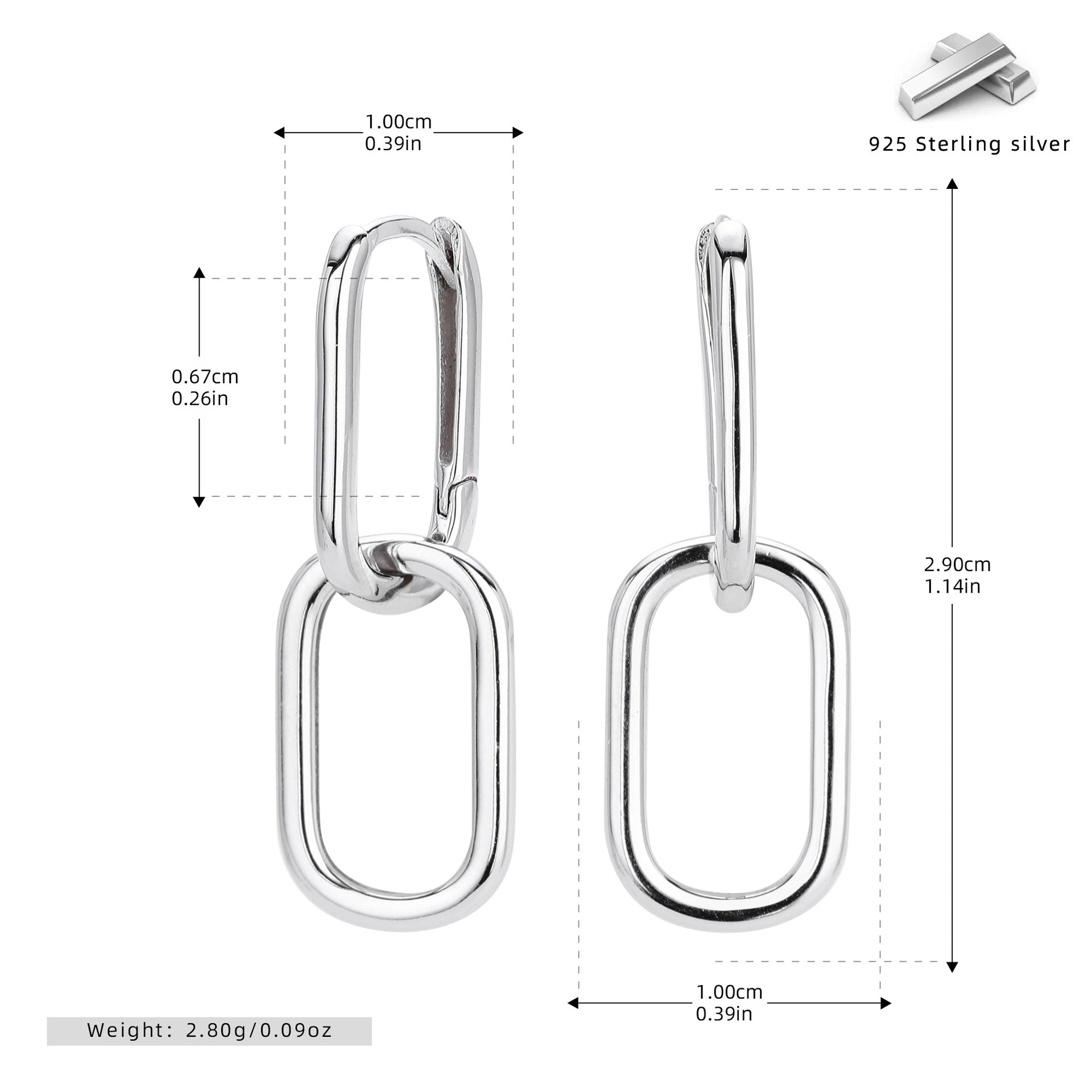Damen Ohrhänger aus 925er Sterlingsilber Shop Nory