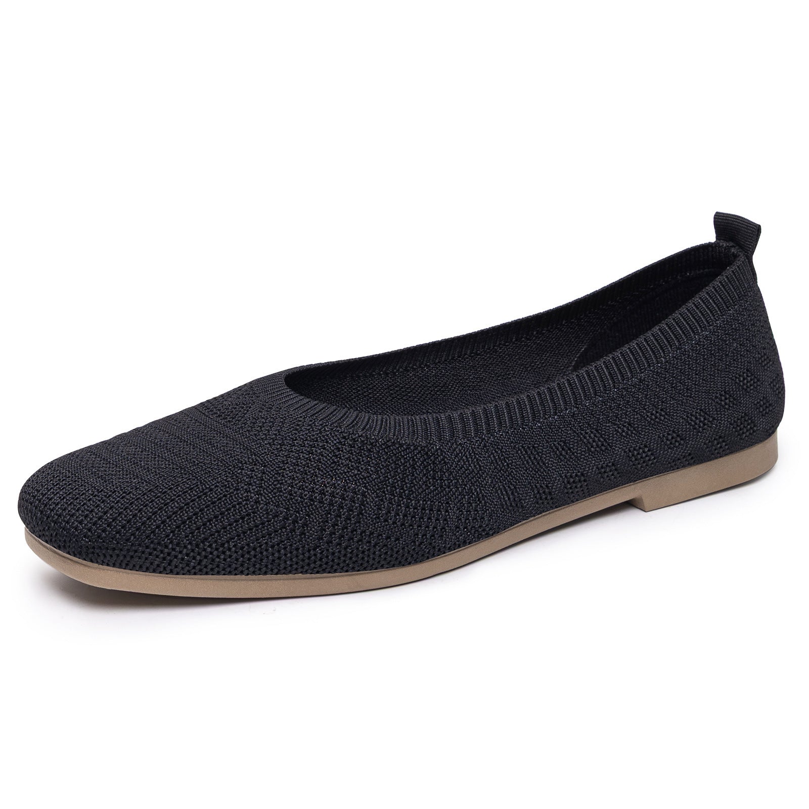 Damen Komfortable und atmungsaktive Strickballerinas