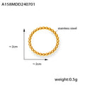 Damenring mit kugelförmigen Akzenten aus Edelstahl Shop Nory