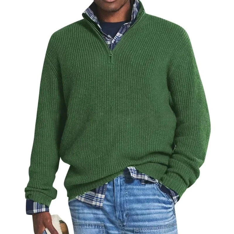 Der stilvolle Zip-Pullover für Herren