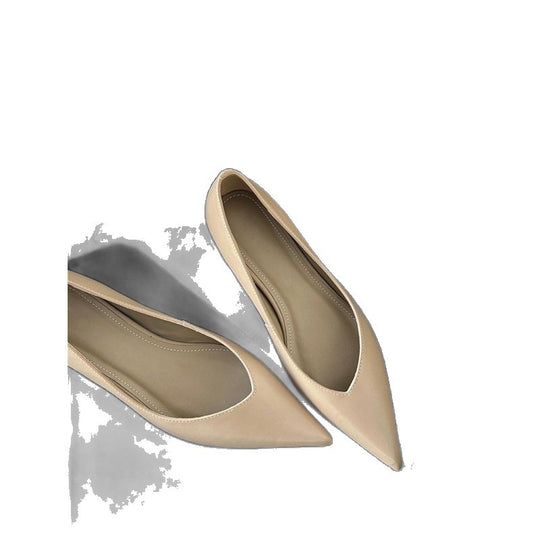 Damen Spitz zulaufende Lederoptik-Slipper mit ergonomischem Komfortfußbett Shop Nory