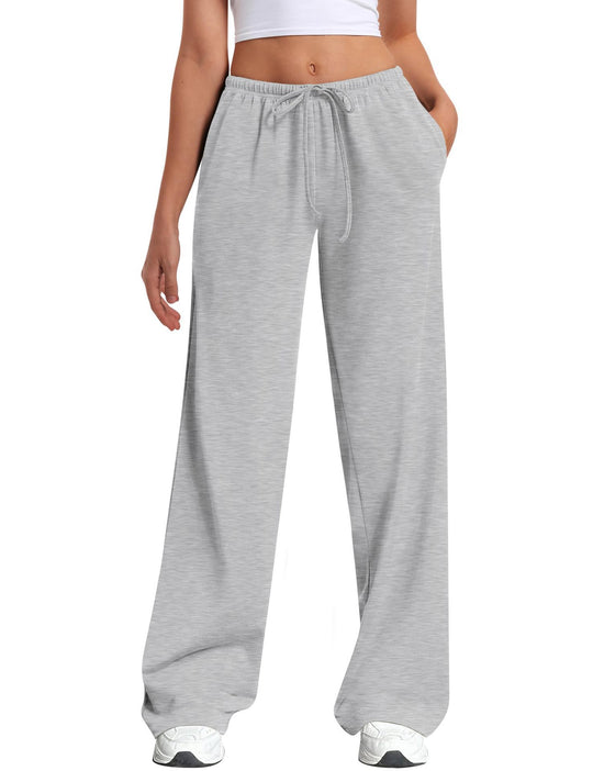 Damen nan hochgeschnittene weite Jogginghose mit elastischem Komfortbund und Kordelzug Shop Nory
