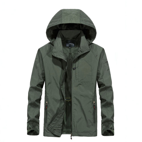 Herren Leichte Allwetter-Fieldjacke mit Kapuze, Mesh‑Innenfutter und Reißverschlusstaschen Shop Nory