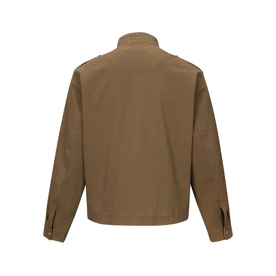 Herren Kurzjacke im Fieldstil mit Funnelkragen, Schulterklappen und Utility-Taschen Shop Nory