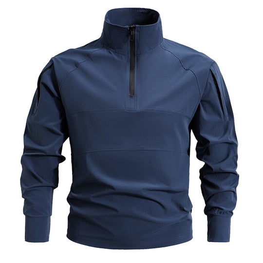 Herren Sportliche Funktionsjacke mit halbem Reißverschluss
