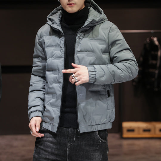 Herren Leichte gesteppte Kapuzenjacke mit Thermoisolierung und elastischem Saum Shop Nory