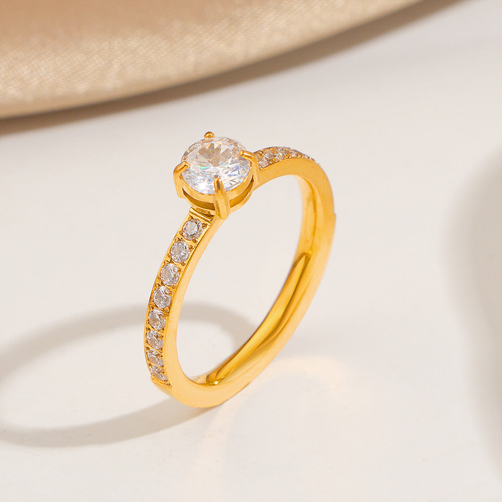 Frauen Timeless Brilliant Cut Verlobungsring Shop Nory