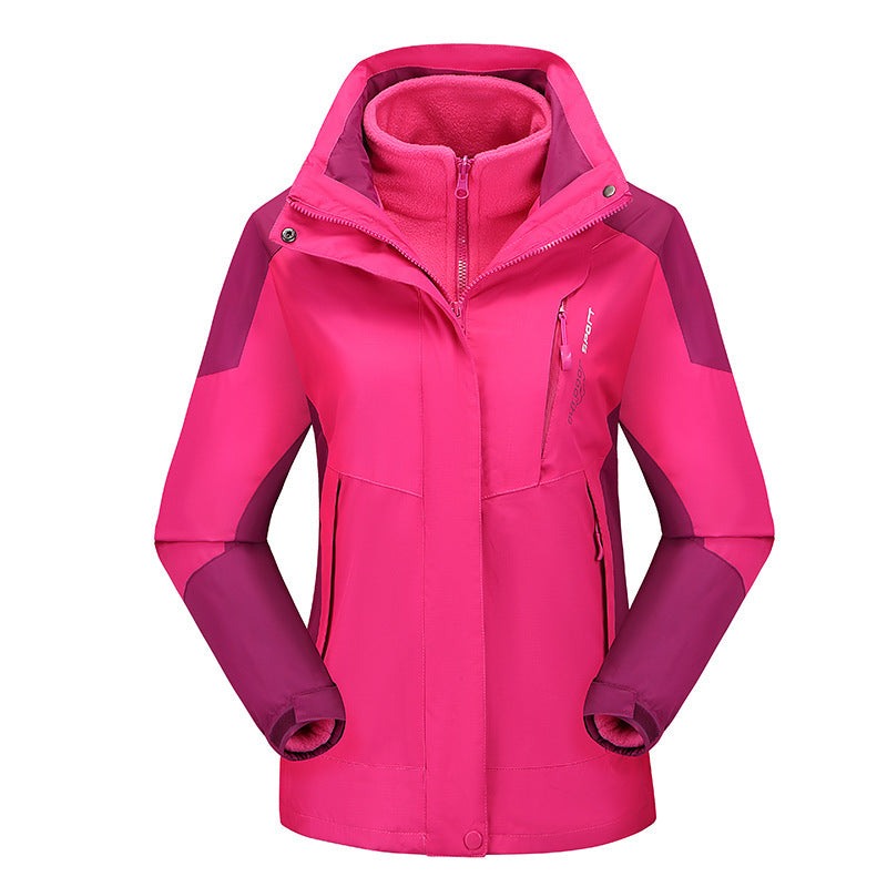 Damen vielseitige Outdoorjacke mit abnehmbarer Fleece‑Innenjacke und winddichter Softshell‑Hülle Shop Nory