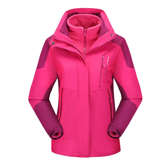 Damen vielseitige Outdoorjacke mit abnehmbarer Fleece‑Innenjacke und winddichter Softshell‑Hülle Shop Nory