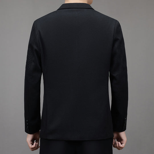 Herren Leichtes Casual-Sakko mit Dreiviertelärmeln und aufgesetzten Taschen Shop Nory