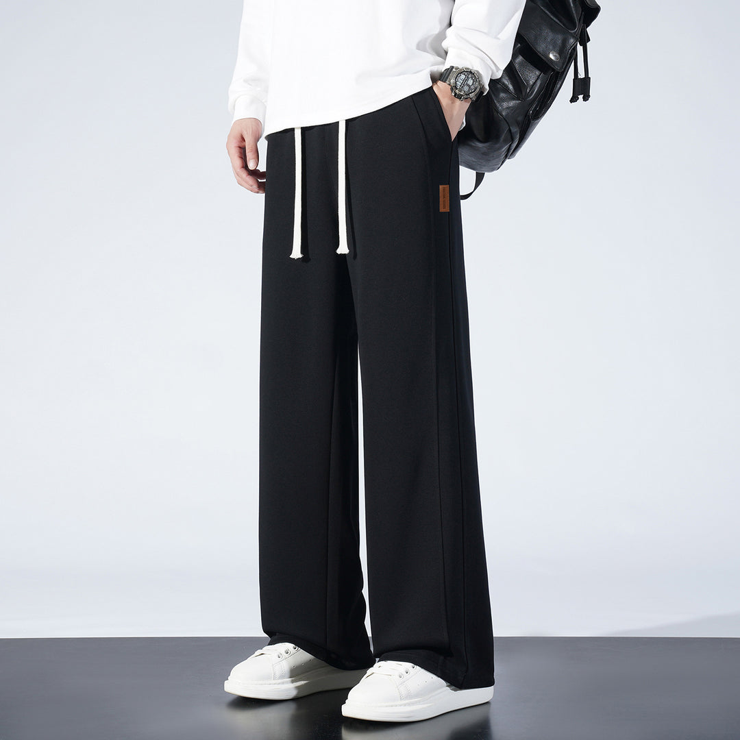 Damen Weite Lounge-Sweathose mit Tunnelzug und geradem Bein Shop Nory