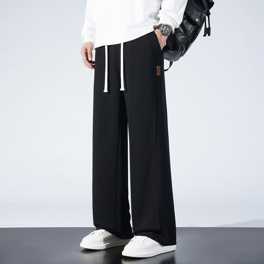 Damen Weite Lounge-Sweathose mit Tunnelzug und geradem Bein Shop Nory