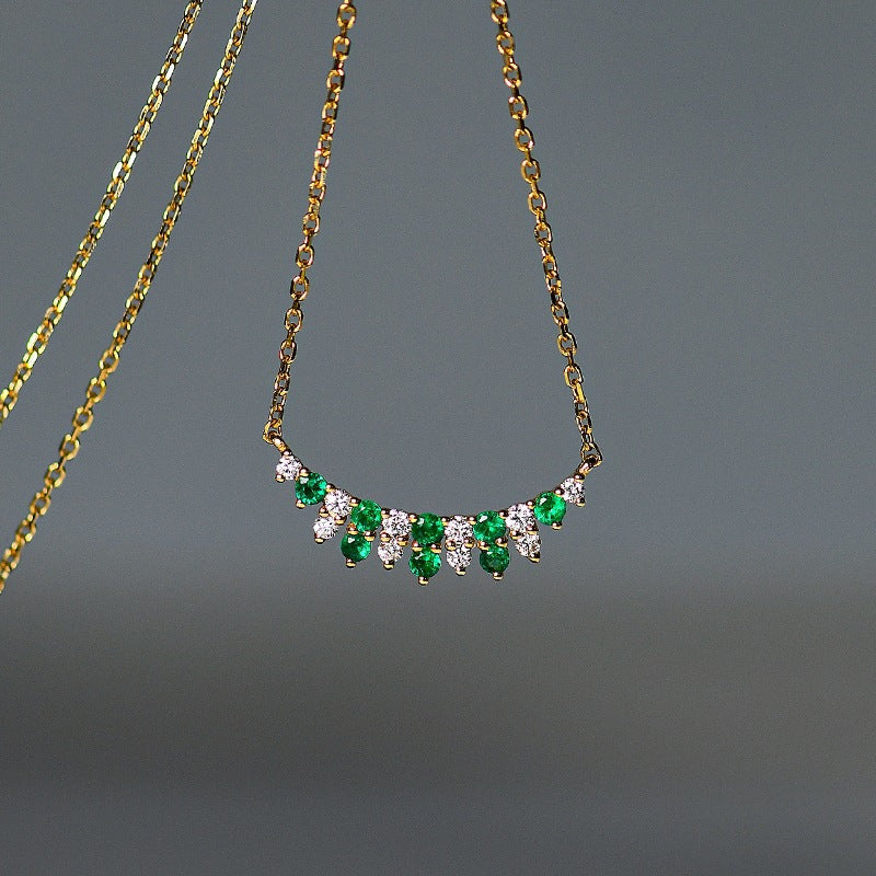 925 Sterling Silber Zirkon Kabelkette Einlage Geometrische Halskette | Shop Nory