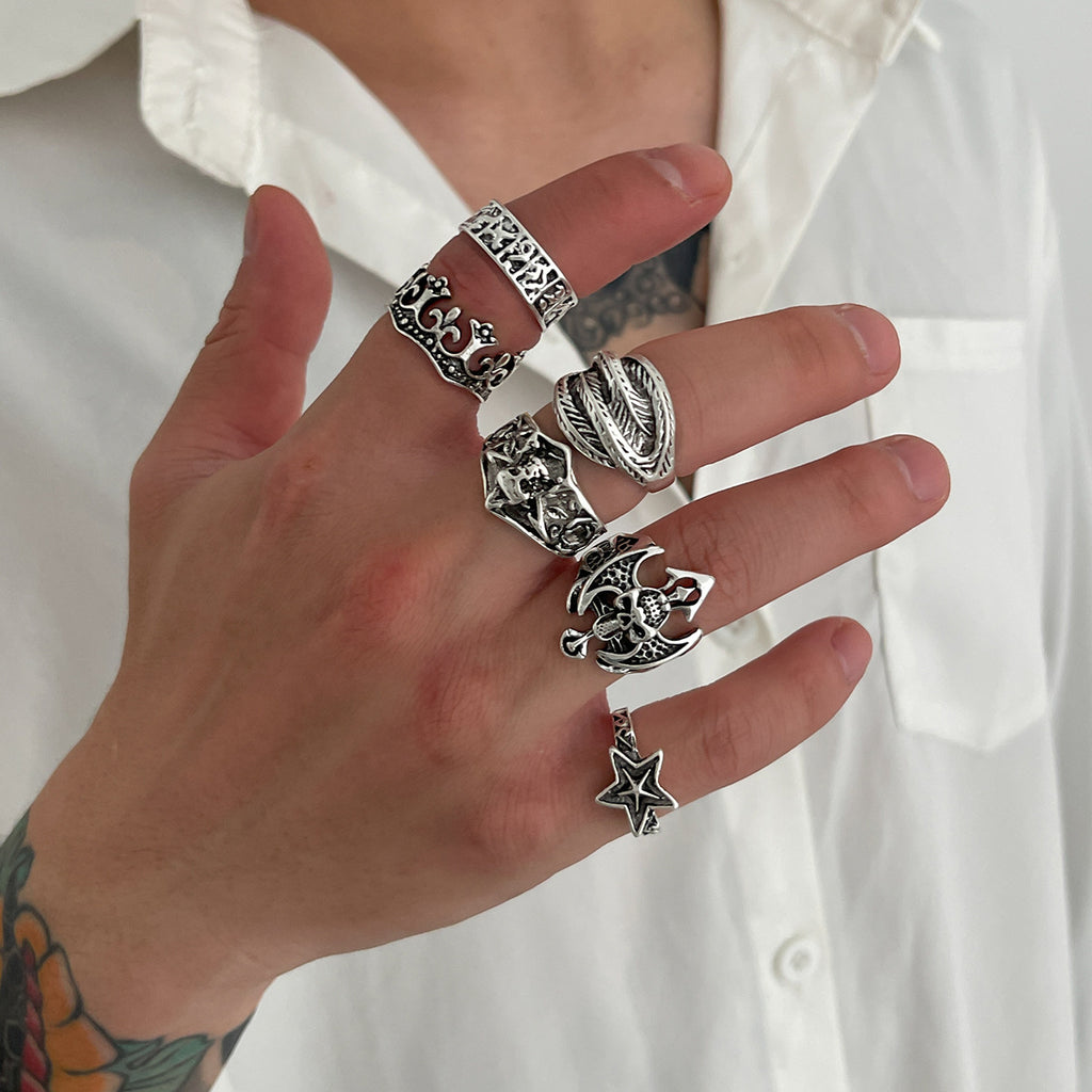 Damen Ring-Set mit einzigartigen Designs und filigranen Details