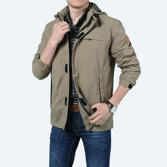 Herren leichter funktionaler Fieldparka mit Kapuze und multifunktionalen Taschen Shop Nory