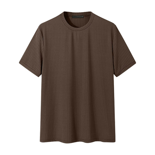Unisex nan geripptes weit geschnittenes T-Shirt aus Baumwollmix