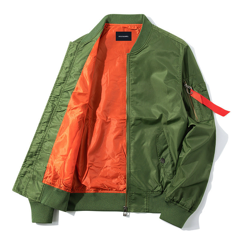 Herren Bomberjacke mit Kontrastfutter