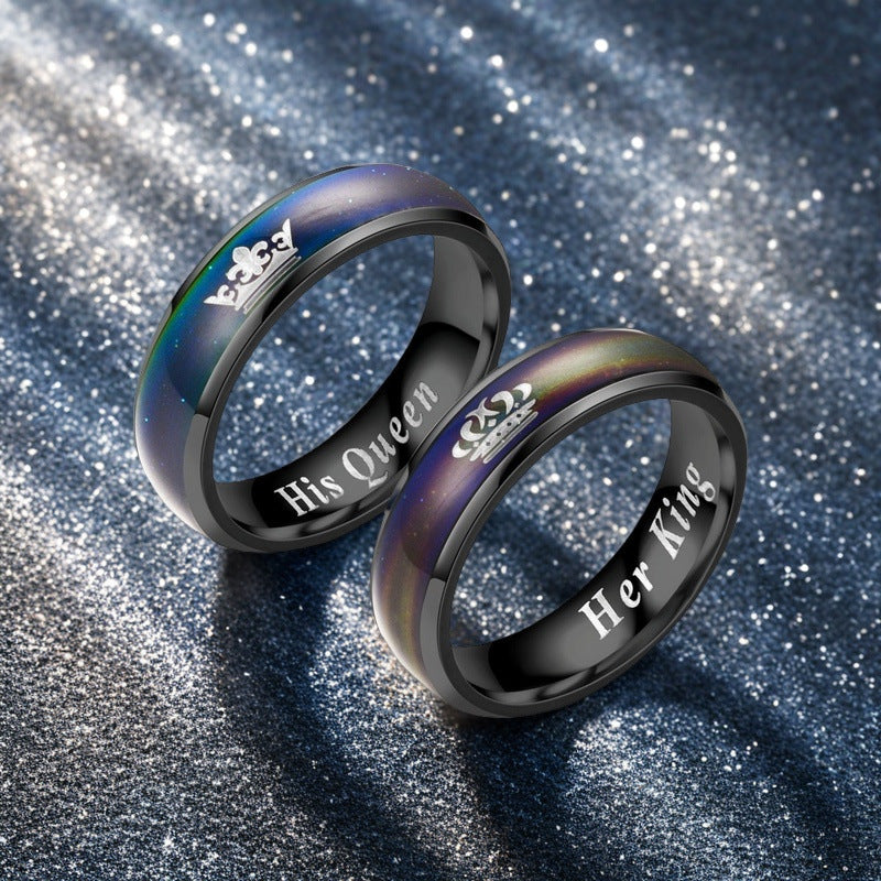 Damen Ring mit hochwertigem, graviertem Motiv und schimmernder Oberfläche Shop Nory
