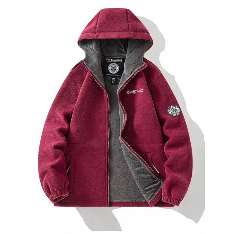 Herren Fleecejacke mit Kapuze Shop Nory 1787797345