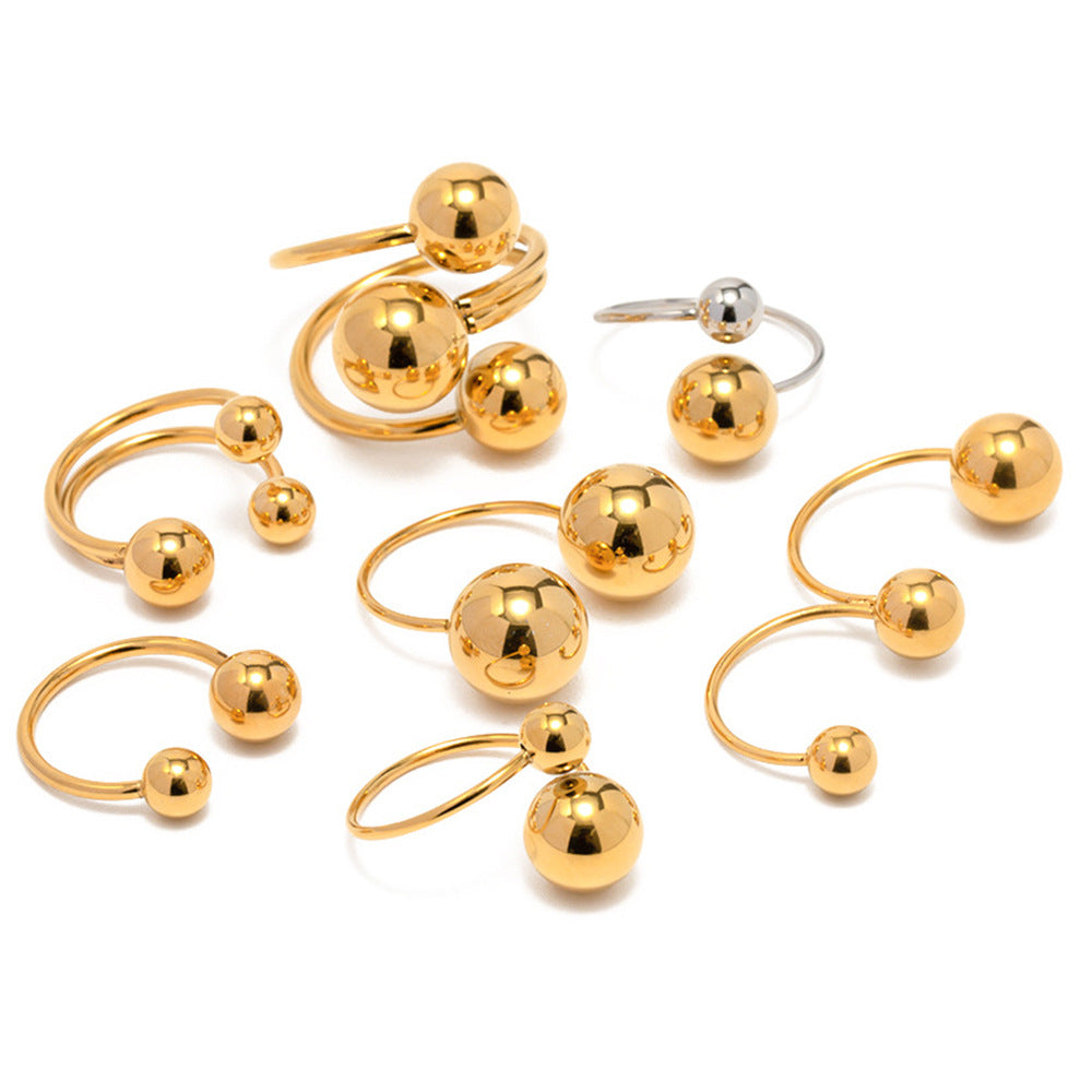 Damen Ohrhänger mit elegantem Kugel-Design aus hypoallergenem Edelstahl Shop Nory