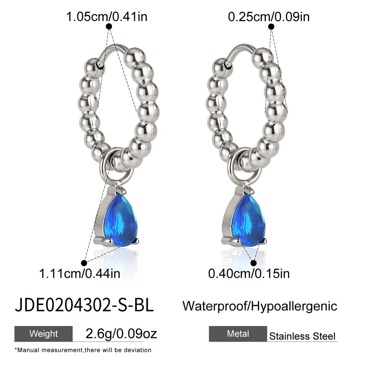 Damen Ohrhänger mit funkelndem Kristall und stilvollem Perlenrand Shop Nory