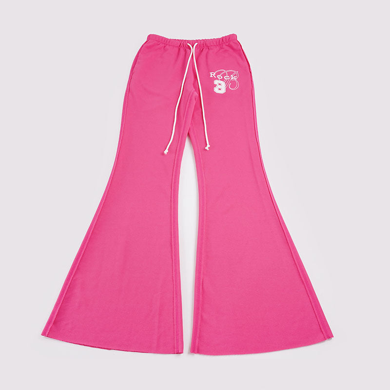 Damen nan ausgestellte Sweatpants mit extra weitem Schlag, elastischem Bund und Kordelzug Shop Nory