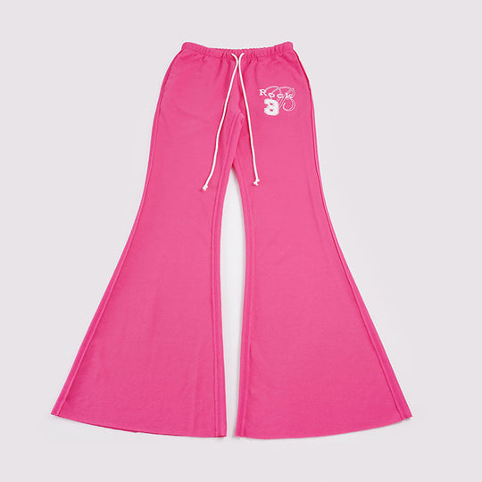 Damen nan ausgestellte Sweatpants mit extra weitem Schlag, elastischem Bund und Kordelzug Shop Nory