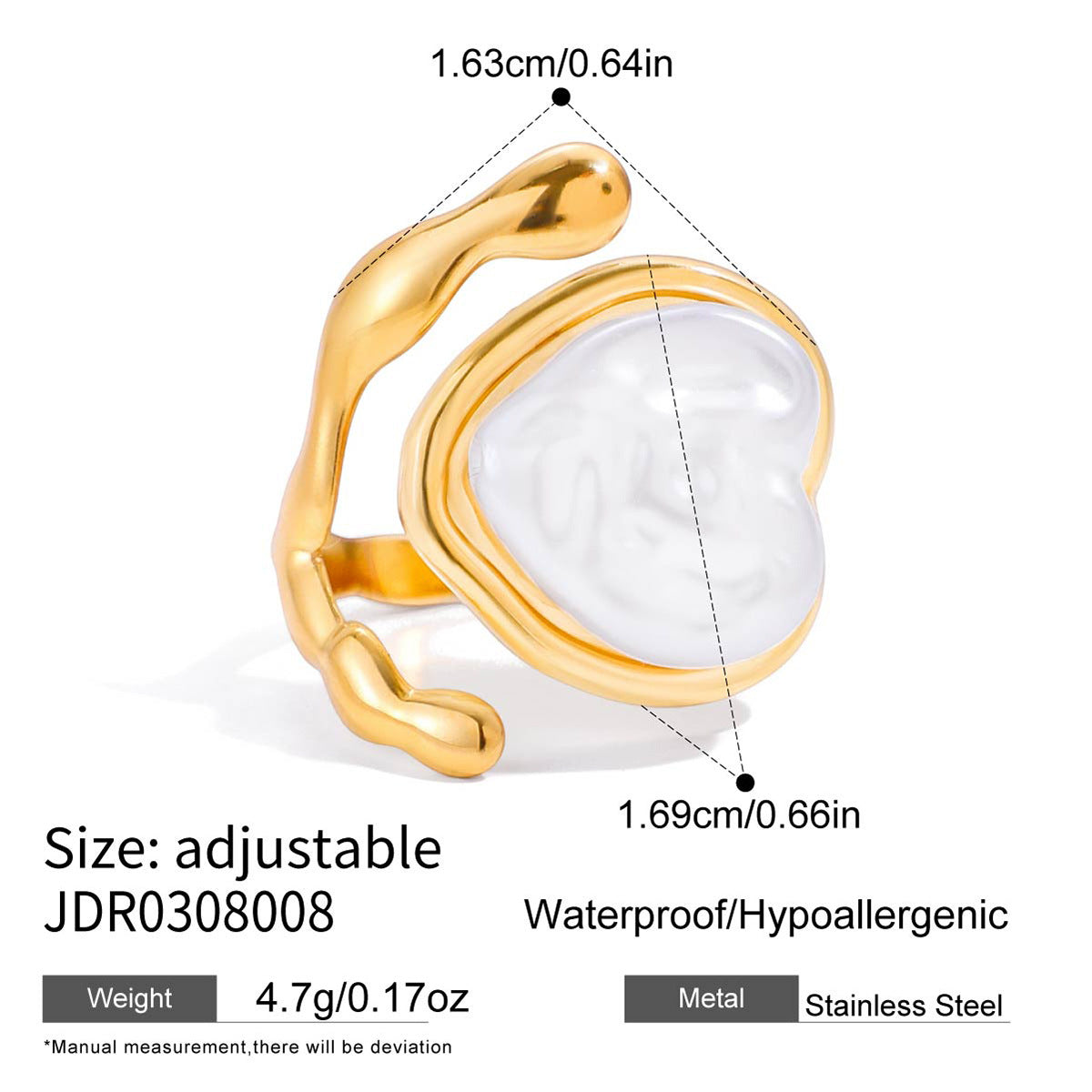 Damen Armkette mit herzförmigen Elementen aus hypoallergenem Edelstahl Shop Nory