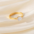 Damen eleganter Ring mit funkelndem Zirkonia-Stein Shop Nory