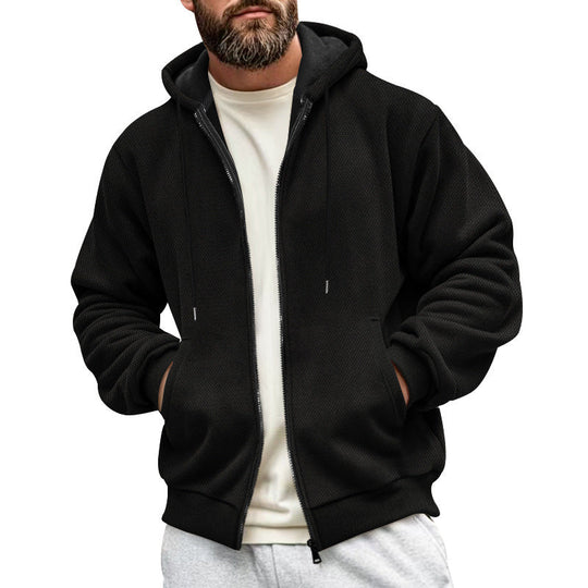 Herren Sportliche Kapuzenjacke mit atmungsaktivem Material und praktischem Reißverschluss