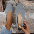 Damen spitze Ballerinas mit atmungsaktivem Obermaterial Shopnory
