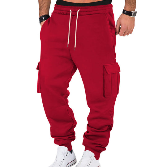 Herren nan Cargo-Jogginghose mit mehrfachen aufgesetzten Klappentaschen, elastischem Kordelbund und schmalem Fußbündchen Shop Nory