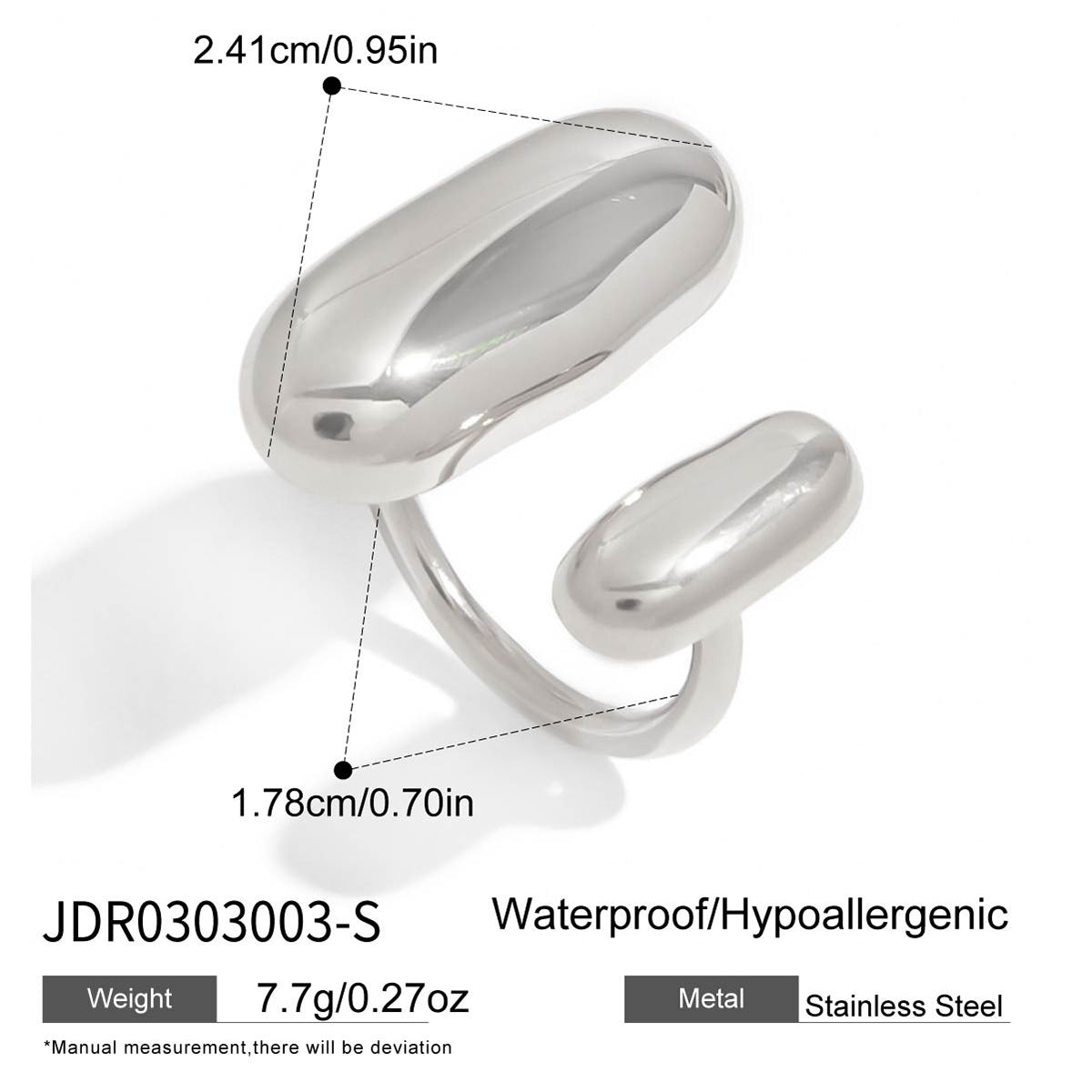Damen elegante und hypoallergene Ringen Shop Nory