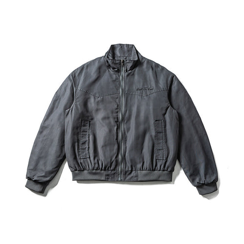 Herren Leichte Bomberjacke im minimalistischen Satin-Look mit Stehkragen und elastischem Saum Shop Nory