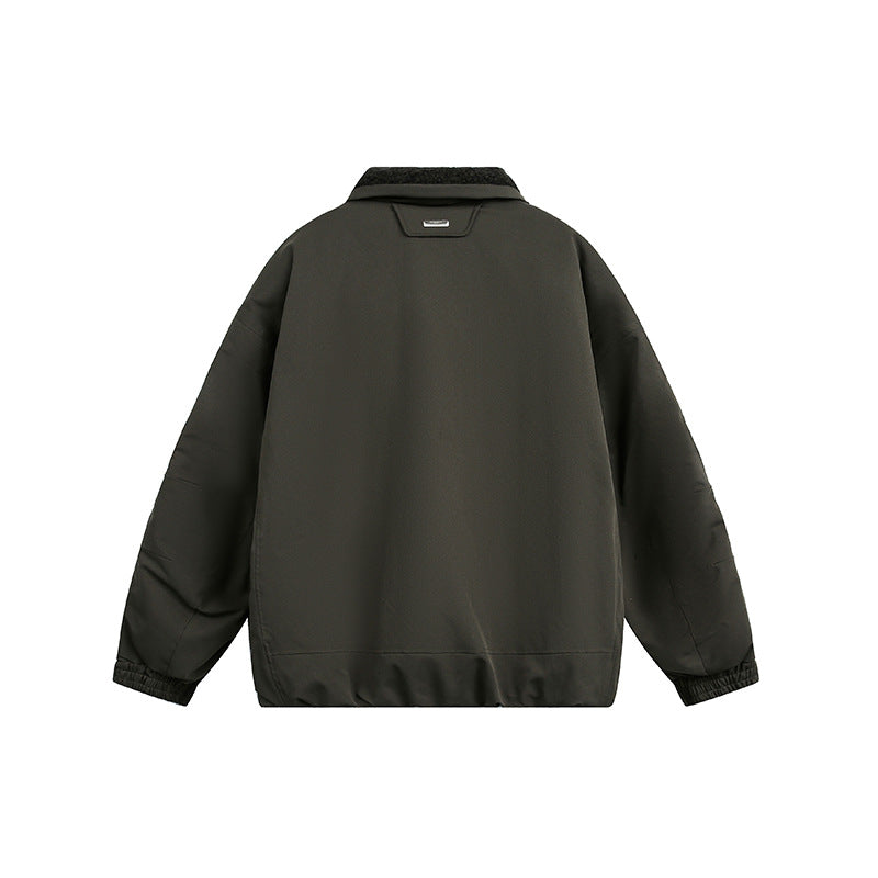 Herren Oversize Steppjacke mit hohem Kragen und Teddyfutter Shop Nory