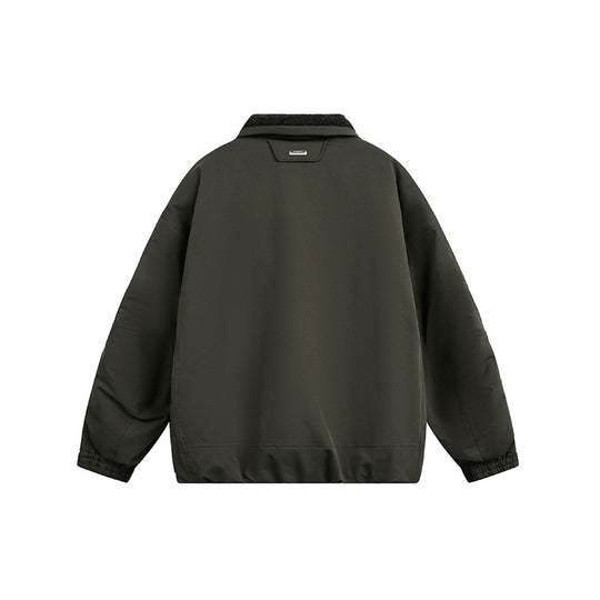Herren Oversize Steppjacke mit hohem Kragen und Teddyfutter Shop Nory